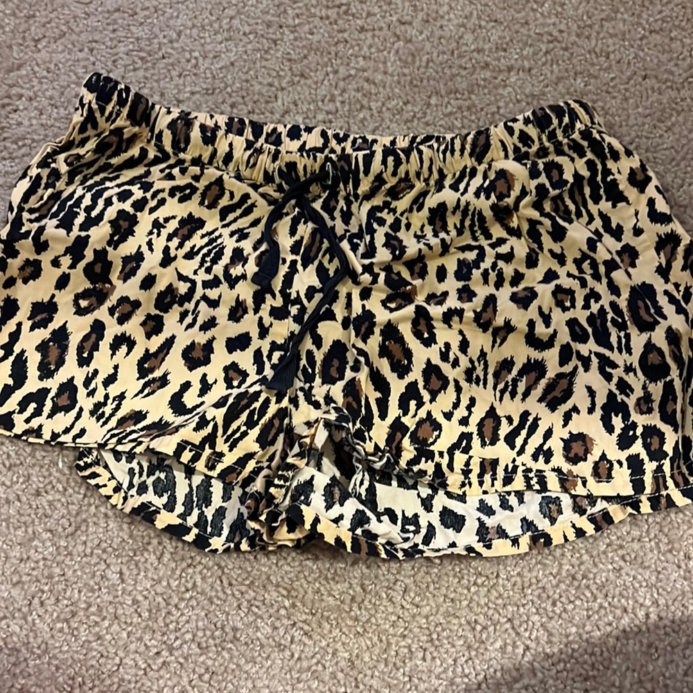 leopard sleep shorts